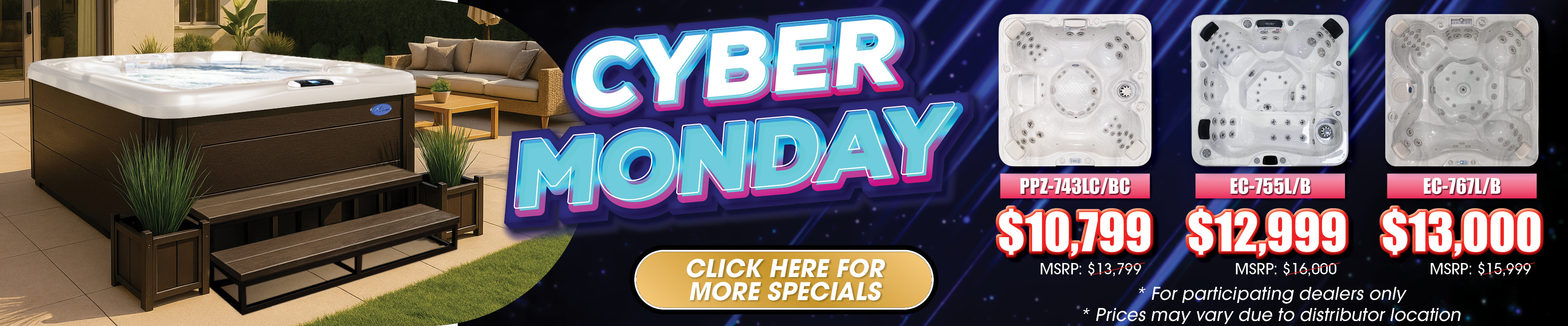 Calspas hot tub being used in a family setting - Casper