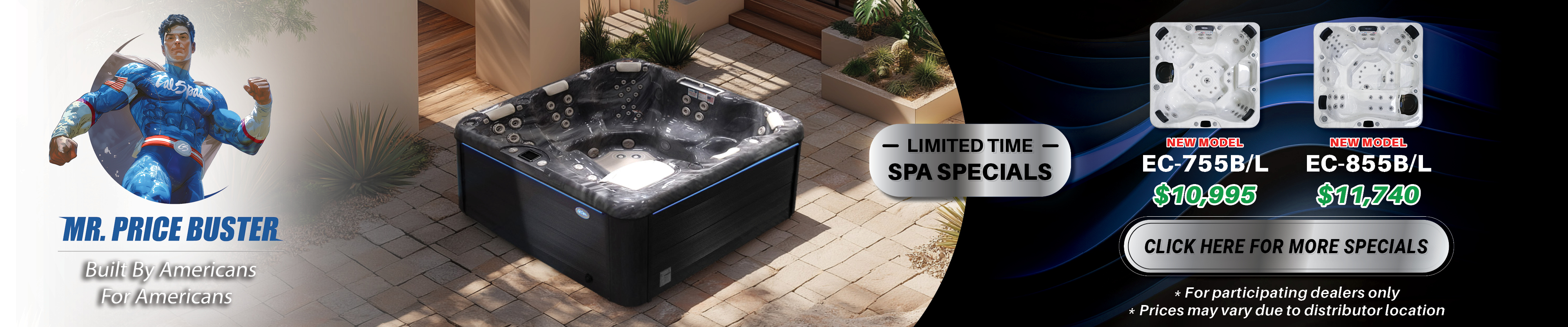 Calspas hot tub being used in a family setting - Casper